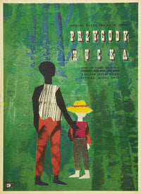 The Adventures of Huckleberry Finn movie poster print featuring classic literary themes.