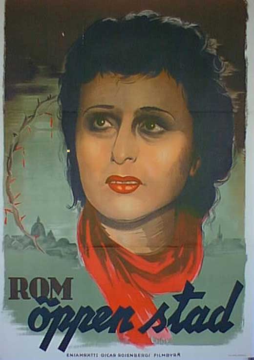 Rome Open City Movie Poster Print featuring classic film art.