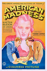 American Madness Movie Poster Art Print showcasing classic cinema.