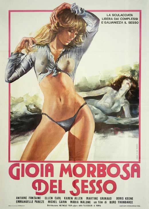 Le Sex Shop Movie Poster Print showcasing vibrant artwork.