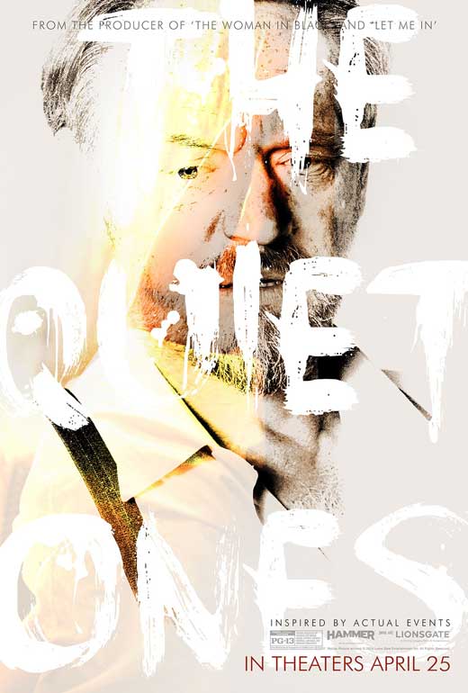 Movie poster print of The Quiet Ones showcasing eerie visuals.
