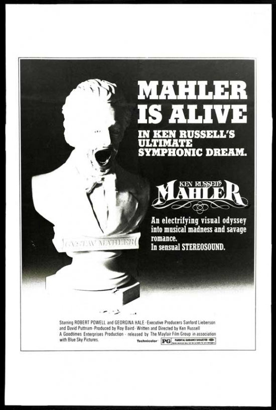 Mahler Movie Poster Print showcasing vibrant colors and iconic imagery.