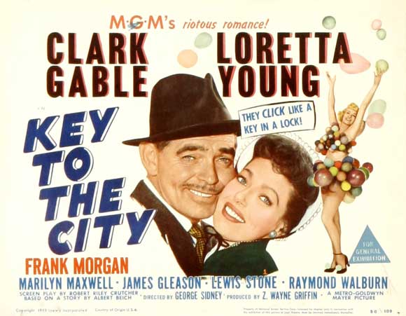 Key to the City Movie Poster Print featuring vibrant colors and cinematic design.