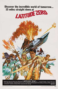 Latitude Zero Movie Poster Print showcasing vibrant imagery and action.