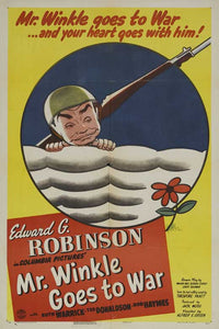 Mr. Winkle Goes to War Movie Poster Print displayed in a stylish room setting.