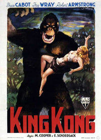 King Kong Movie Poster Print showcasing the iconic giant ape in action.
