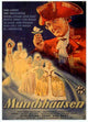 The Adventures of Baron Munchausen Movie Poster Print featuring whimsical artwork.