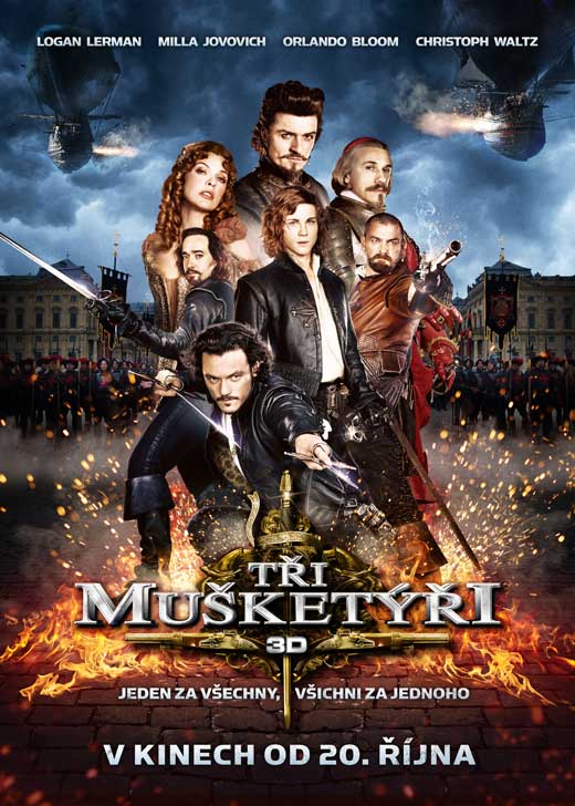 The Three Musketeers Movie Poster Print featuring iconic imagery