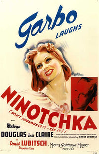 Ninotchka Movie Poster Print showcasing classic cinema charm.