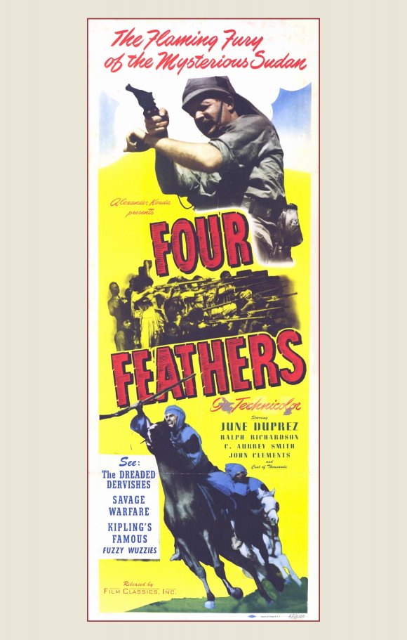 The Four Feathers Movie Poster Print showcasing cinematic imagery.