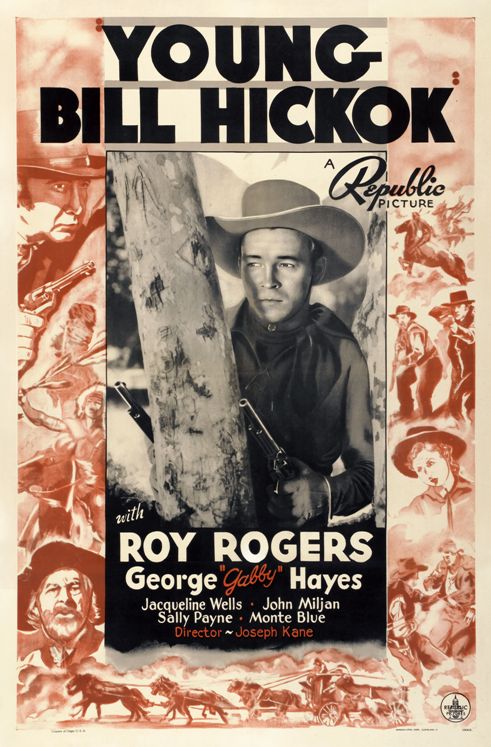 Young Bill Hickok Movie Poster Print showcasing classic Western themes.