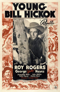 Young Bill Hickok Movie Poster Print showcasing classic Western themes.