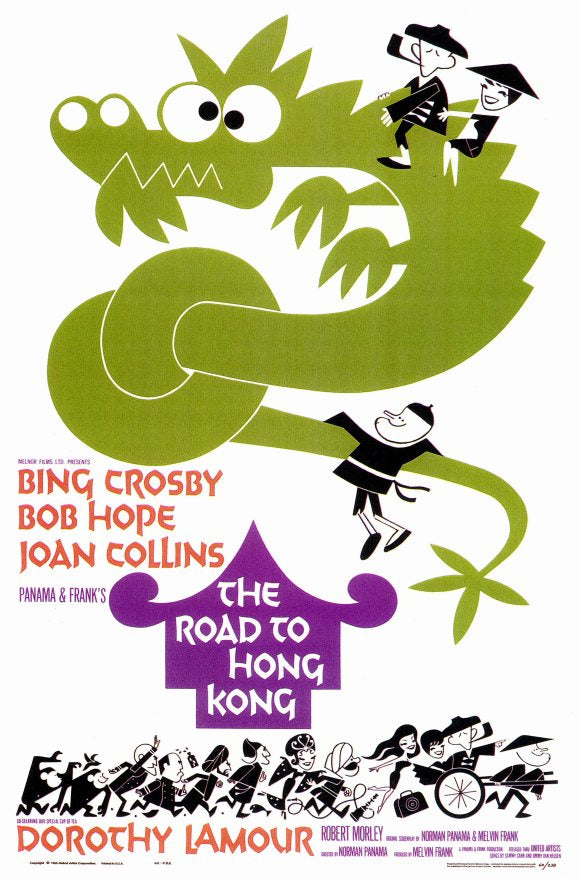 The Road to Hong Kong Movie Poster Print showcasing classic cinema art.