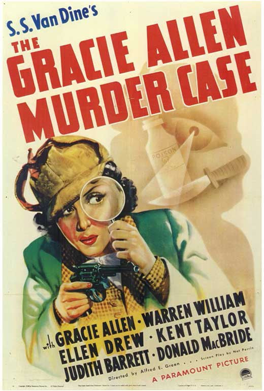 Gracie Allen Murder Case Movie Poster Print (11x17)