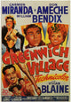 Greenwich Village Movie Poster Print showcasing vibrant art.