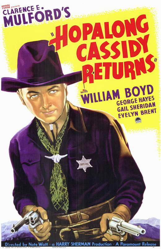 Hopalong Cassidy Returns Movie Poster Print - 11x17