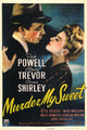 Murder My Sweet Movie Poster Print showcasing classic film noir style.