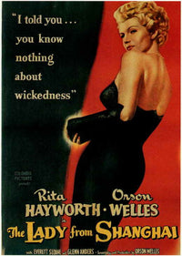 The Lady from Shanghai Movie Poster Print showcasing classic cinema drama.