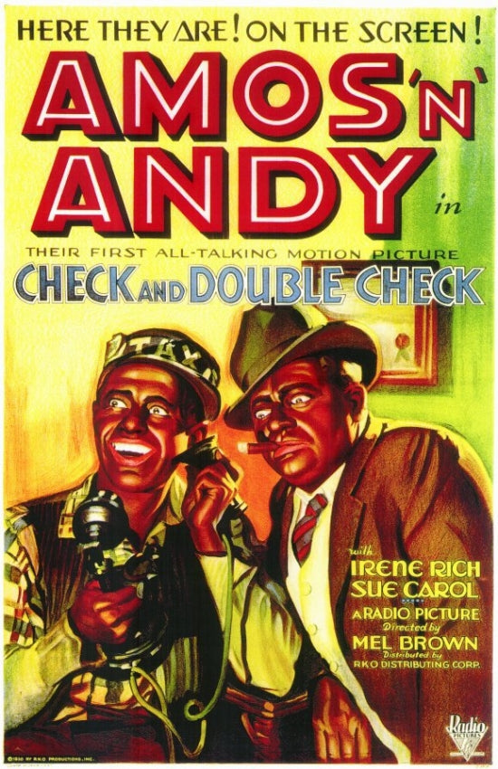 Check & Double Check Movie Poster Print showcasing classic cinema art.