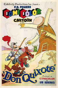 Don Quixote Movie Poster Print showcasing classic literature art.