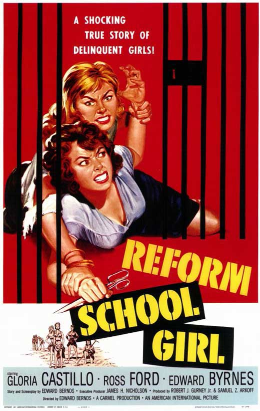 Reform School Girl Movie Poster Print showcasing vintage cinema.