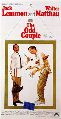 The Odd Couple Movie Poster Print featuring classic film design.