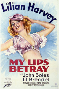 My Lips Betray Movie Poster Print featuring vibrant colors and striking design.