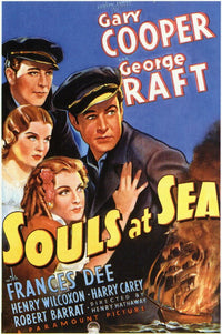 Souls at Sea Movie Poster Print showcasing classic cinema artwork.
