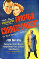 Foreign Correspondent Movie Poster Print showcasing classic cinema