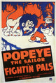 Fightin' Pals Movie Poster Print showcasing vibrant cinema artwork