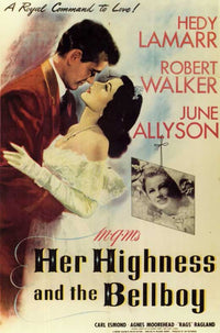 Her Highness and the Bellboy Movie Poster Print featuring iconic scenes from the film.