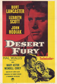 Desert Fury Movie Poster Print showcasing classic cinema art.