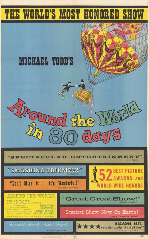 Around the World in 80 Days Movie Poster Print for home decor