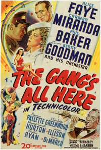 The Gangs All Here Movie Poster Print showcasing vibrant colors and classic film art.