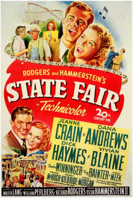 State Fair Movie Poster Print featuring colorful Americana imagery.
