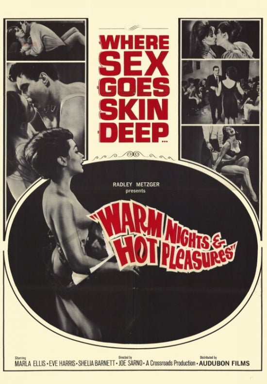 Warm Nights and Hot Pleasures Movie Poster Print showcasing a sultry night vibe.