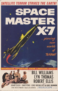 Space Master X-7 Movie Poster Print showcasing classic sci-fi cinema.