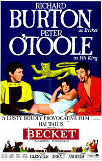 Becket Movie Poster Print featuring dramatic imagery.
