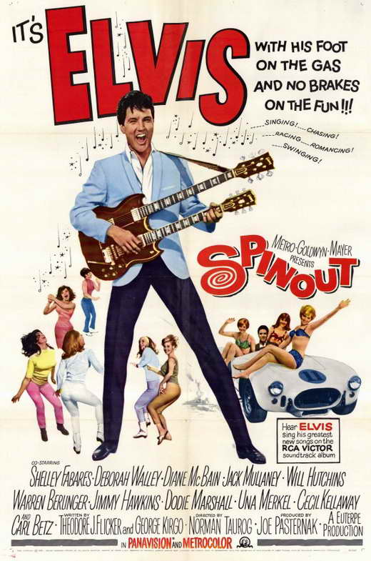 Spinout Movie Poster Print featuring classic film artwork.