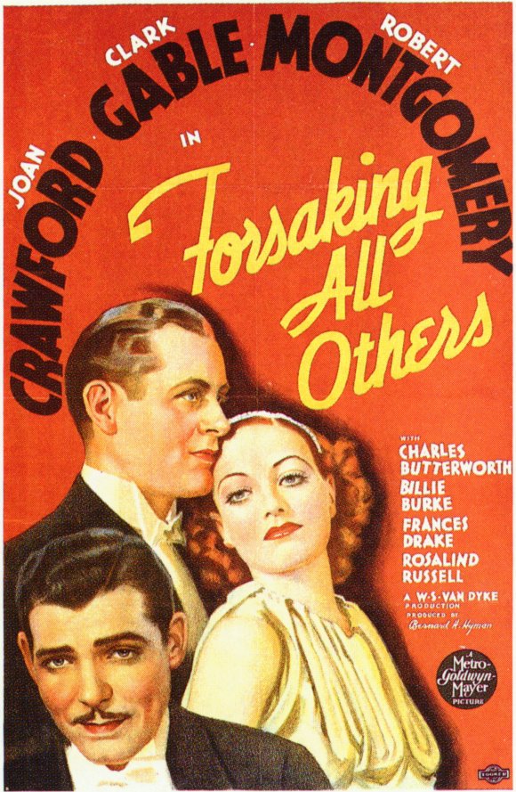 Forsaking All Others Movie Poster Print featuring classic cinema art