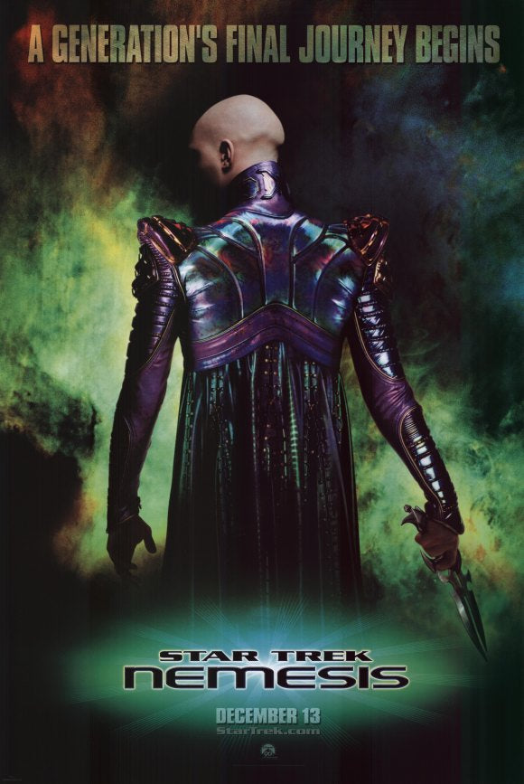Star Trek: Nemesis Movie Poster Print showcasing iconic sci-fi imagery.