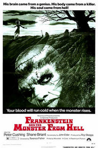 Frankenstein and the Monster from Hell Movie Poster Print showcasing classic horror artwork.