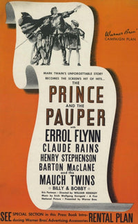 The Prince and the Pauper Movie Poster Print showcasing classic storytelling