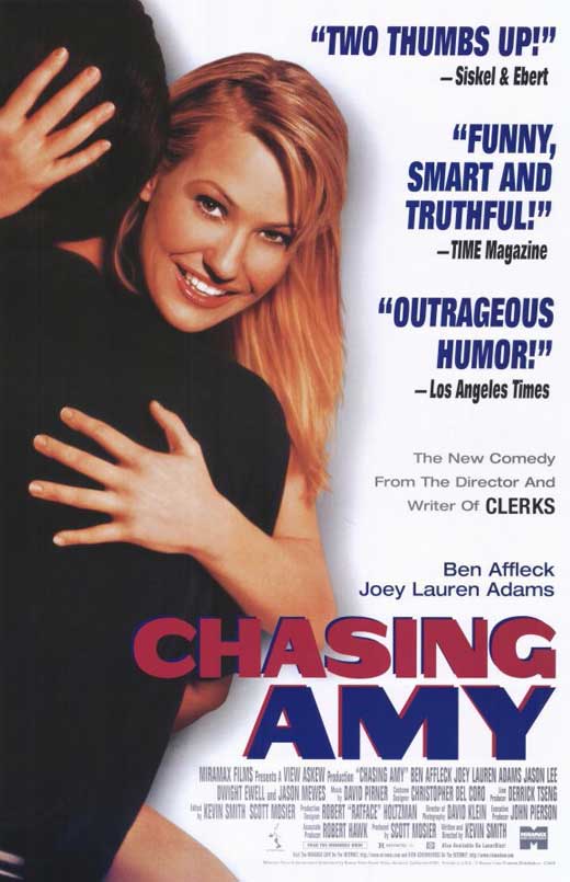 Chasing Amy Movie Poster Print showcasing vibrant colors and iconic imagery.
