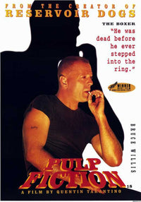 Pulp Fiction Movie Poster Print featuring iconic film art.