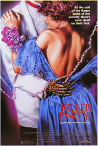 Killer Party Movie Poster Print featuring vibrant colors and iconic design.