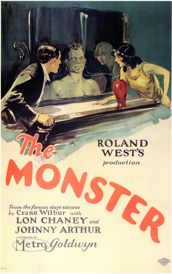 The Monster Movie Poster Print featuring classic horror art