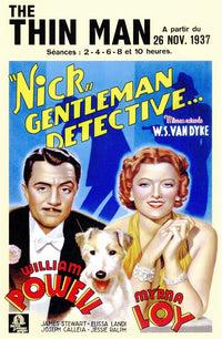 The Thin Man Movie Poster Print showcasing vintage cinema art.