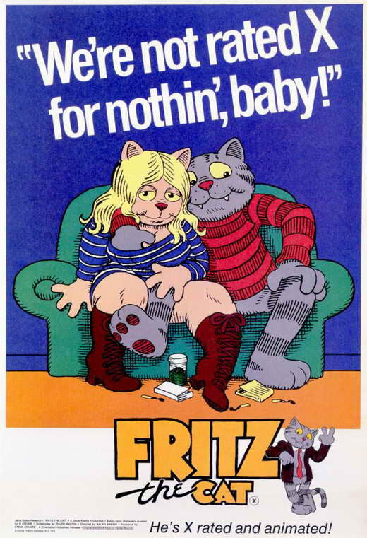 Fritz the Cat Movie Poster Print (11 x 17) - Pop Culture Graphics