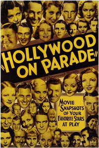 Hollywood on Parade Movie Poster Print showcasing classic cinema art.